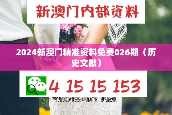 2024新澳门精准资料免费026期（历史文献）