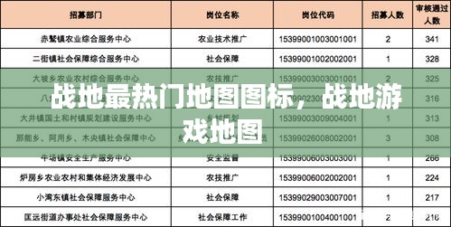 战地最热门地图图标，战地游戏地图 