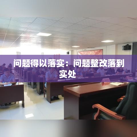 问题得以落实：问题整改落到实处 