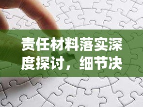 责任材料落实深度探讨，细节决定成败！