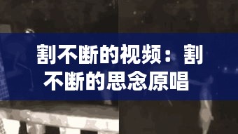 割不断的视频：割不断的思念原唱 
