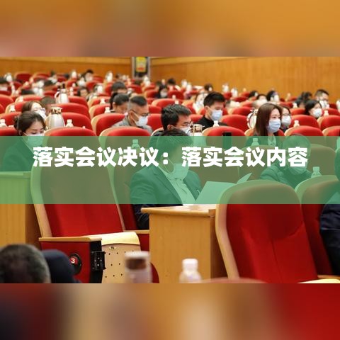 落实会议决议：落实会议内容 