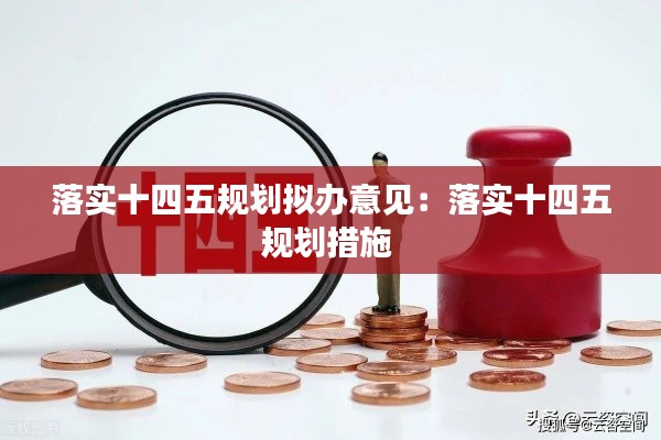 落实十四五规划拟办意见：落实十四五规划措施 