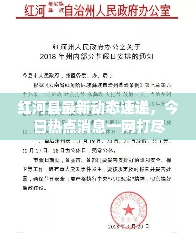 红河县最新动态速递，今日热点消息一网打尽