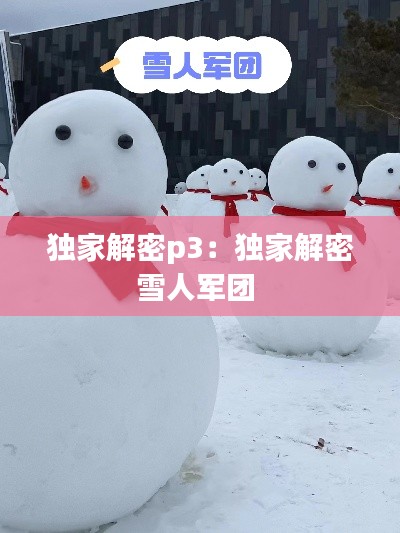 独家解密p3：独家解密雪人军团 