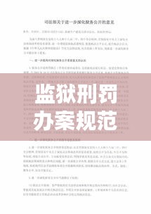 监狱刑罚办案规范化研究：2020年监狱刑罚执行工作报告 