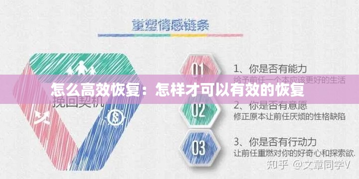 怎么高效恢复：怎样才可以有效的恢复 