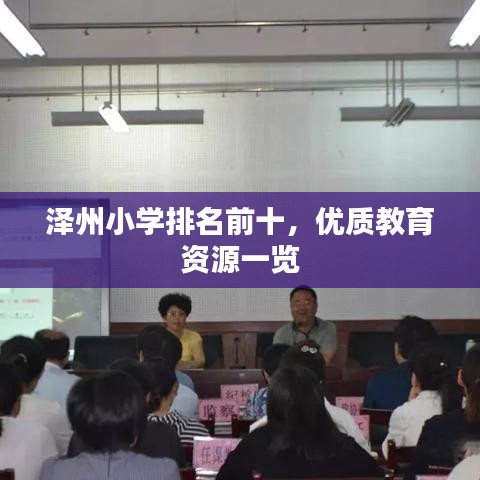 泽州小学排名前十，优质教育资源一览