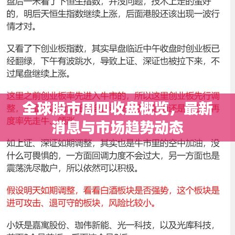 全球股市周四收盘概览，最新消息与市场趋势动态