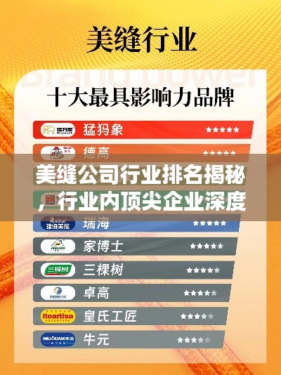 美缝公司行业排名揭秘,行业内顶尖企业深度解析