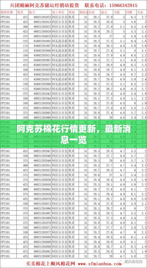 阿克苏棉花行情更新，最新消息一览