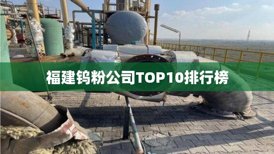 福建钨粉公司TOP10排行榜